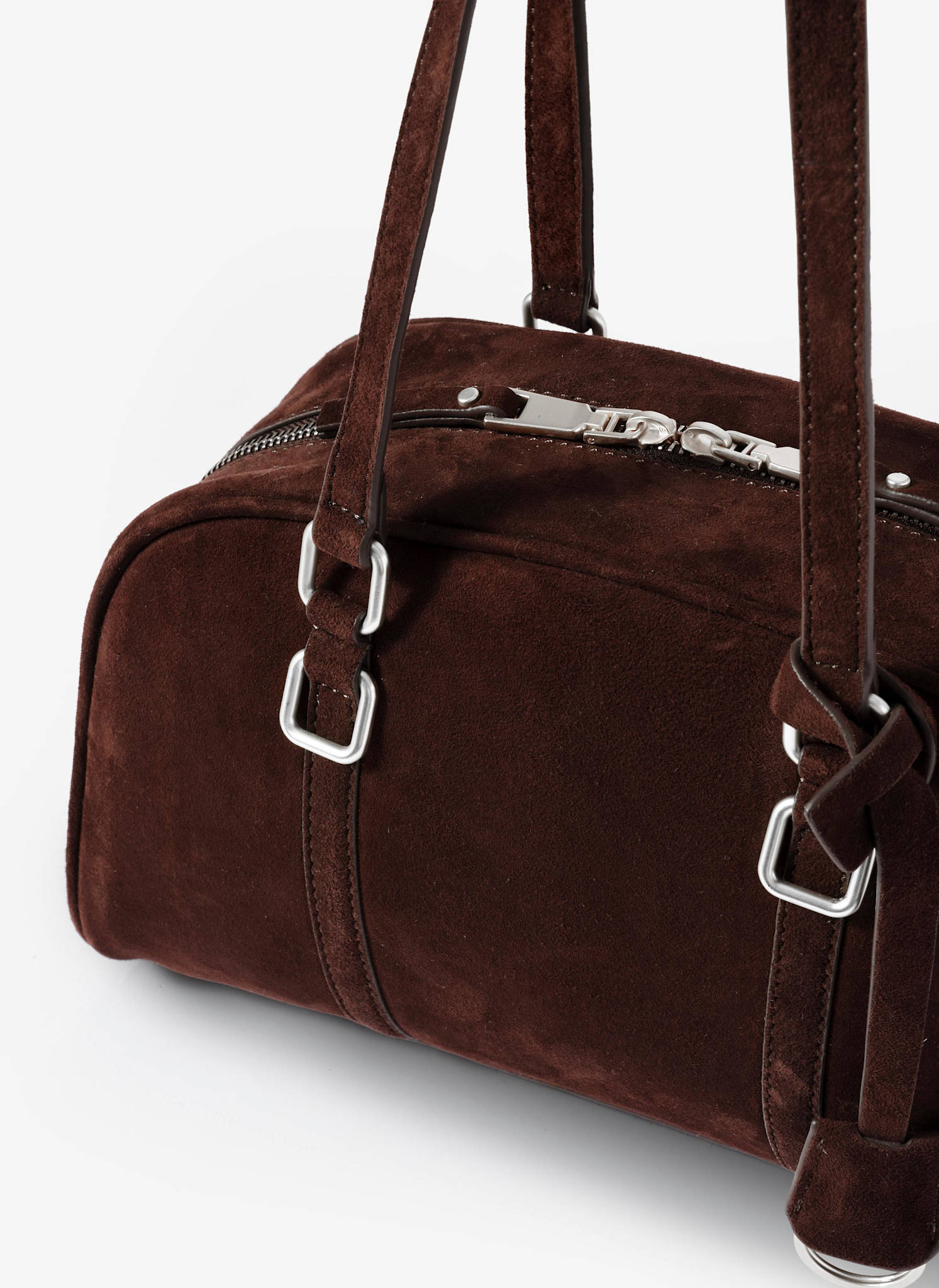 Otti Brown Suede Shoulder Bag