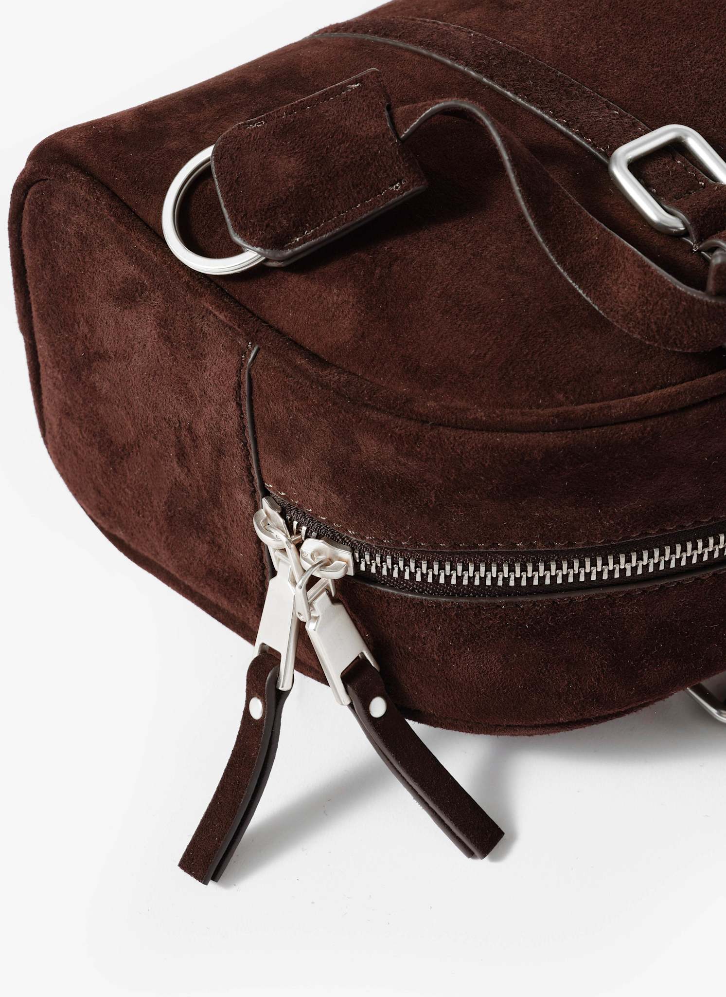 Otti Brown Suede Shoulder Bag