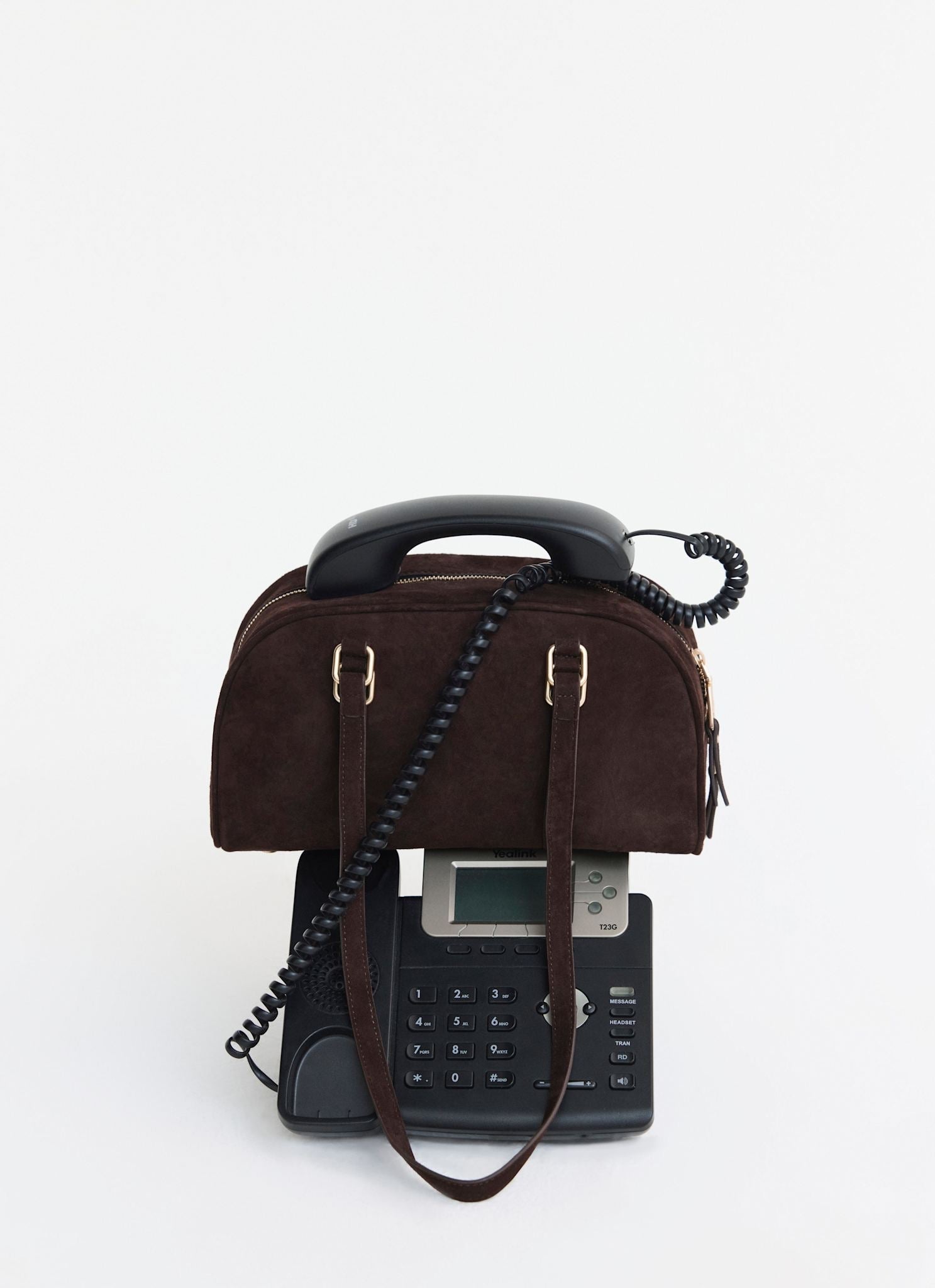 Otti Brown Suede Shoulder Bag