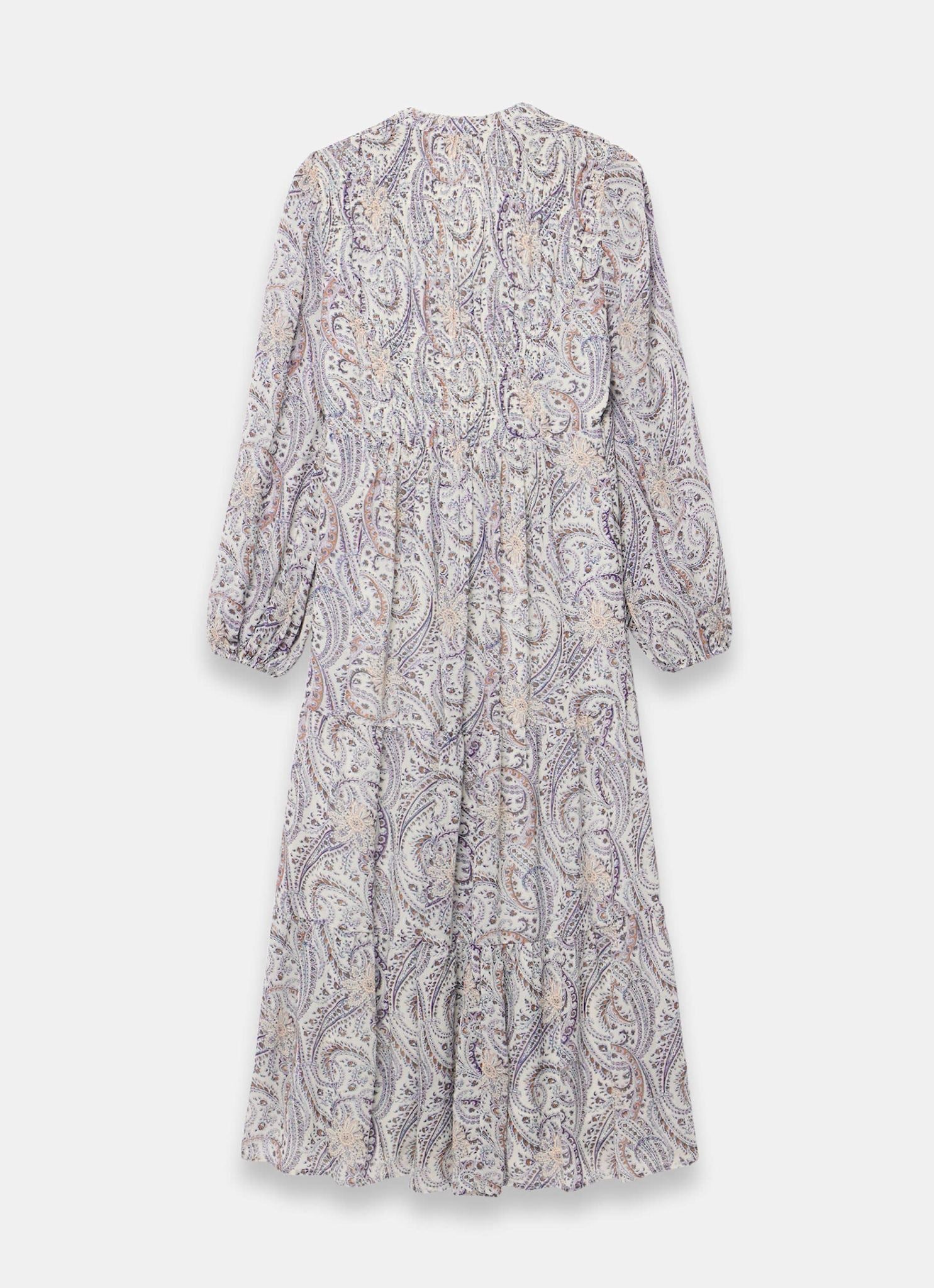 Paisley Print Boho Maxi Dress