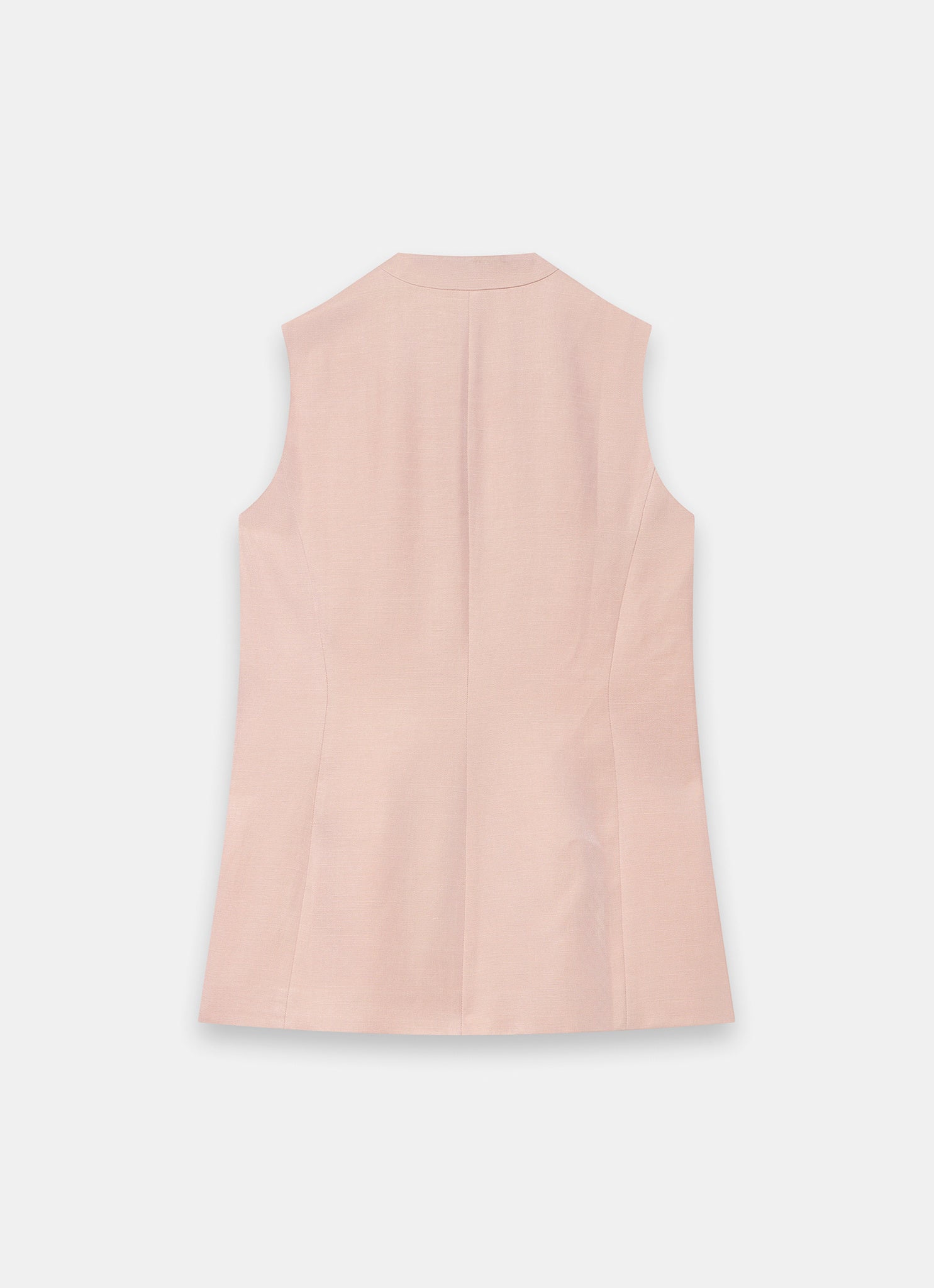 Pink Tailored Longline Waistcoat