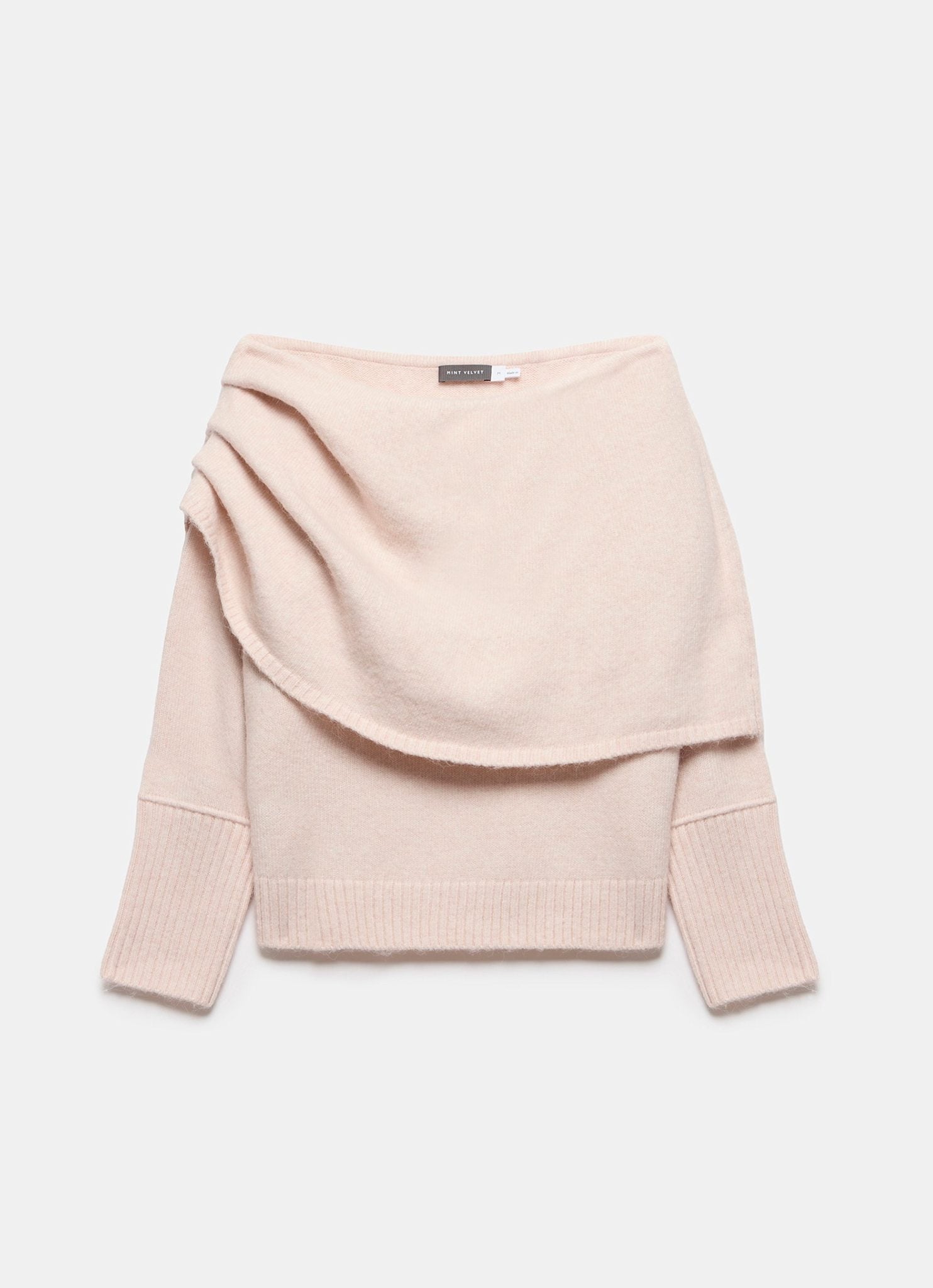 Pink Bardot Knit Jumper