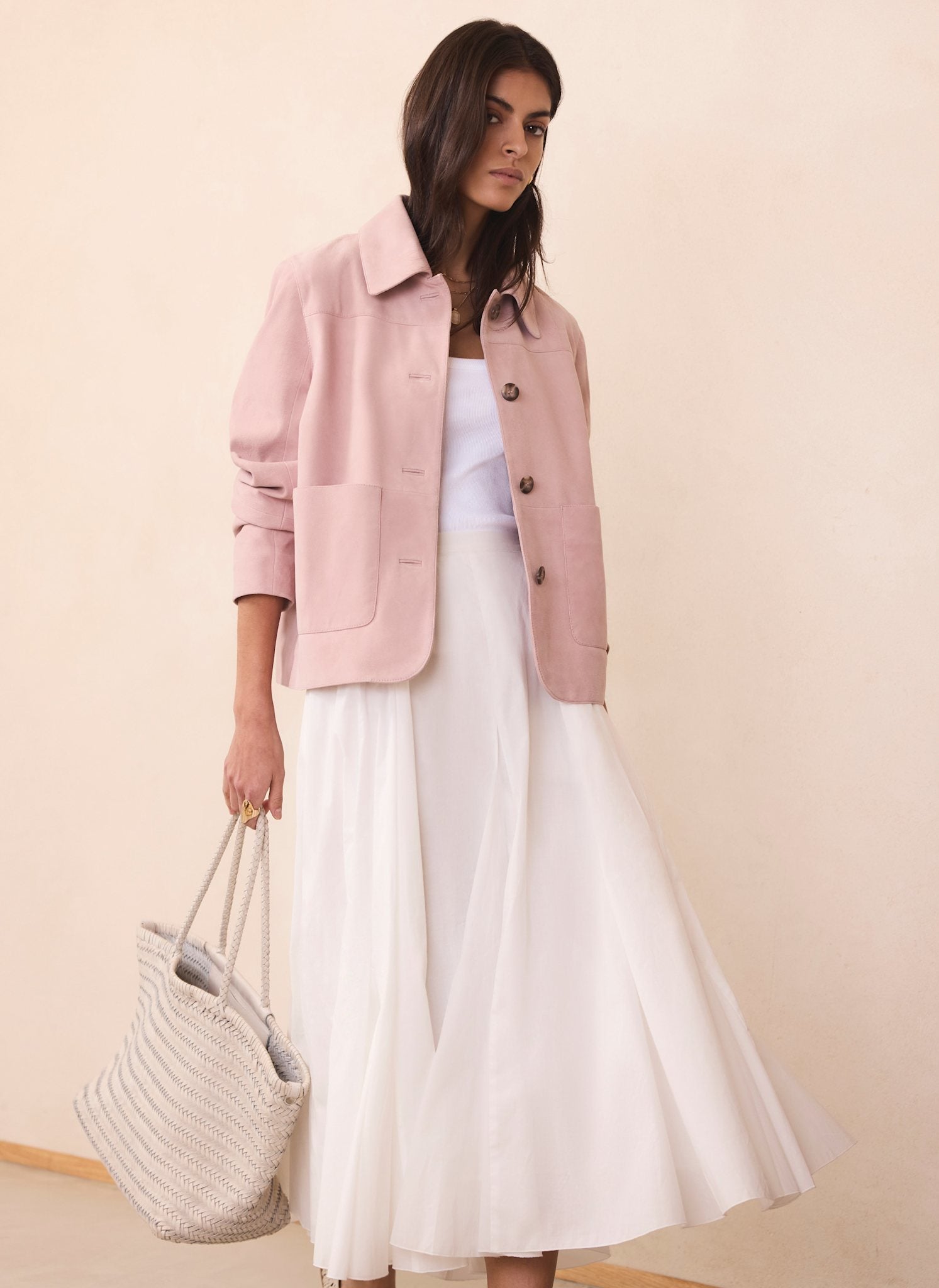 Pink Suede Jacket