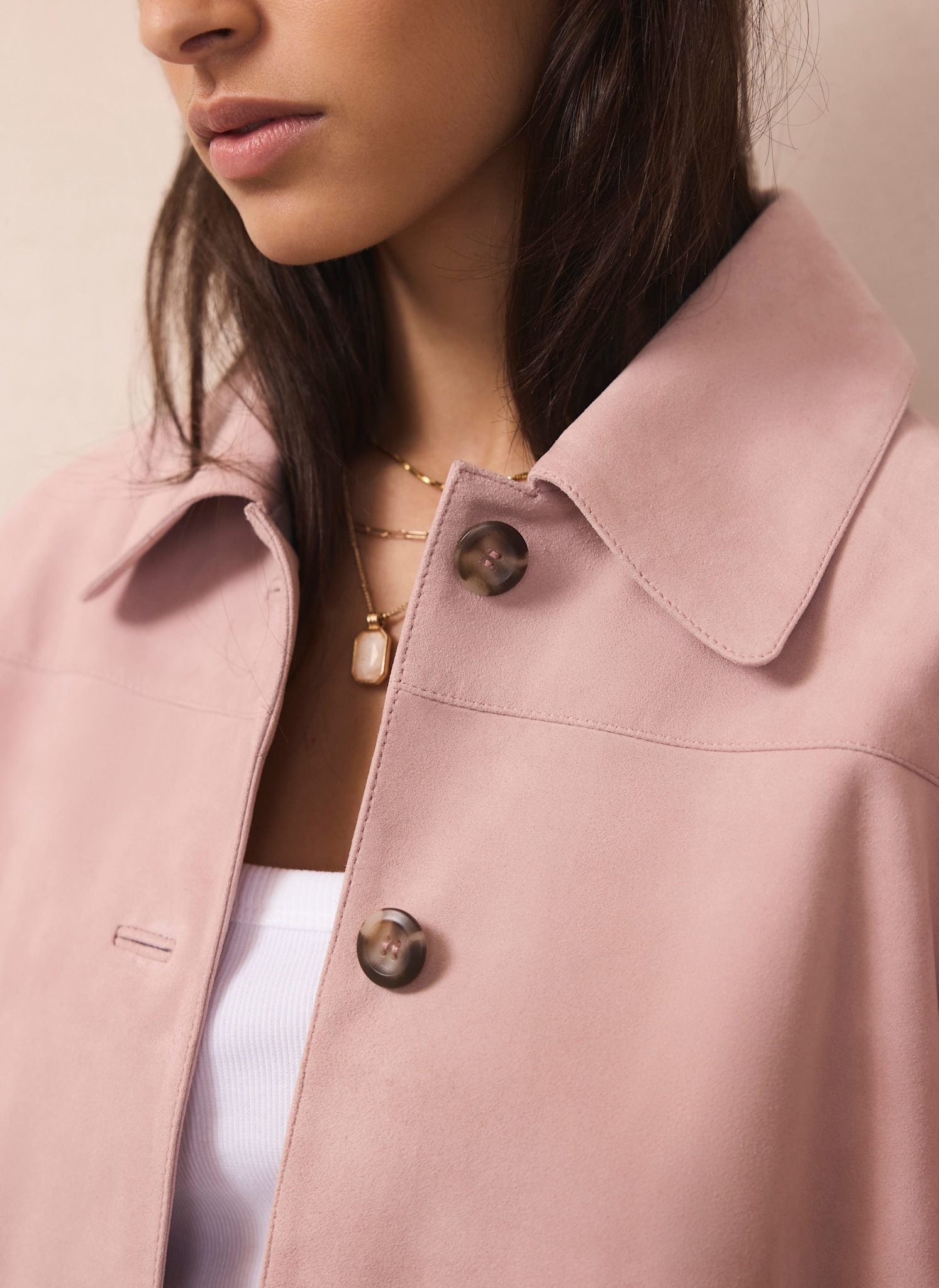 Pink Suede Jacket