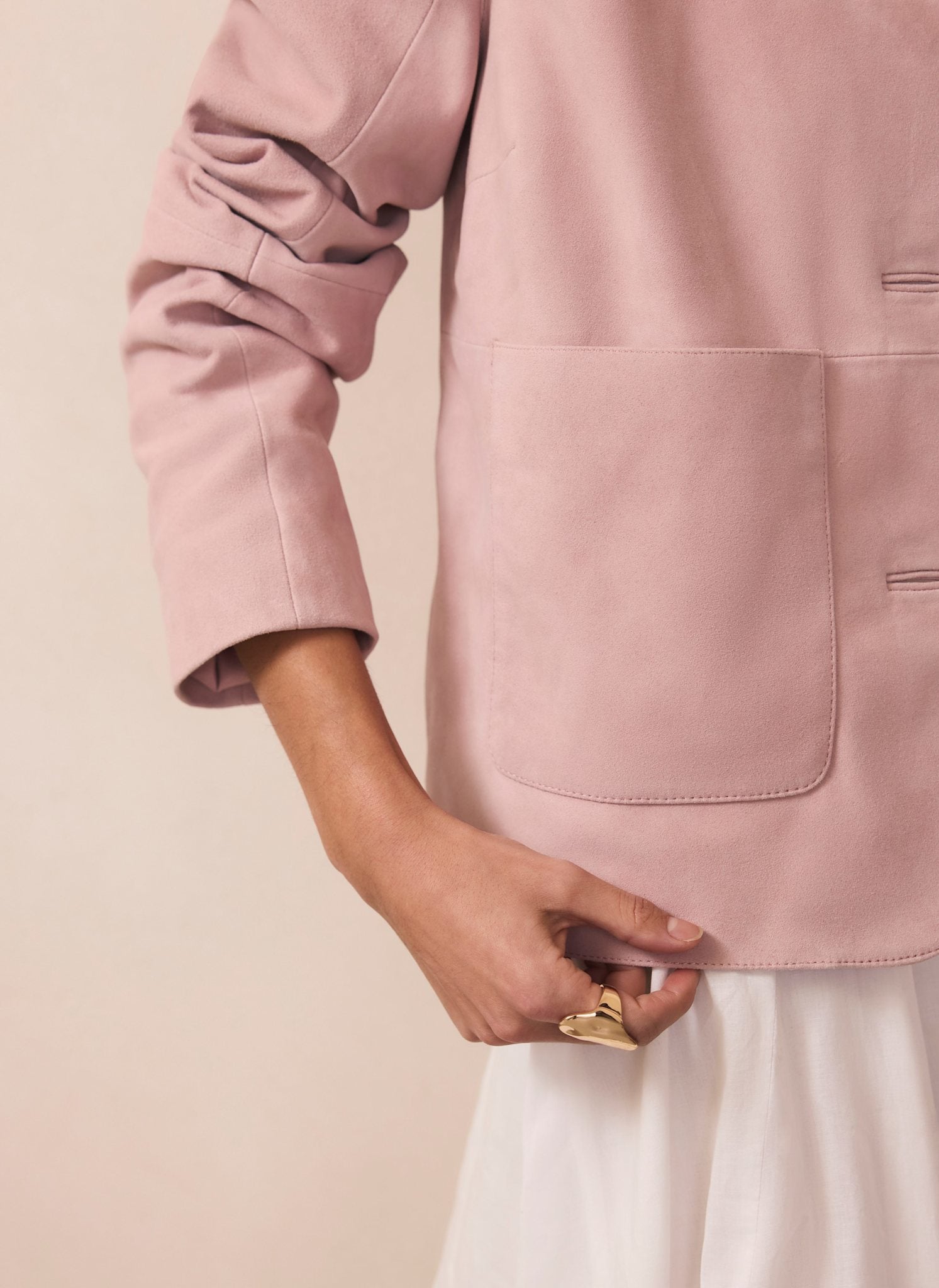 Pink Suede Jacket