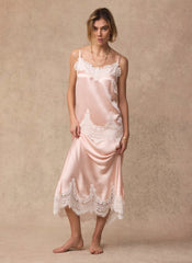 Pink Satin Camisole Top