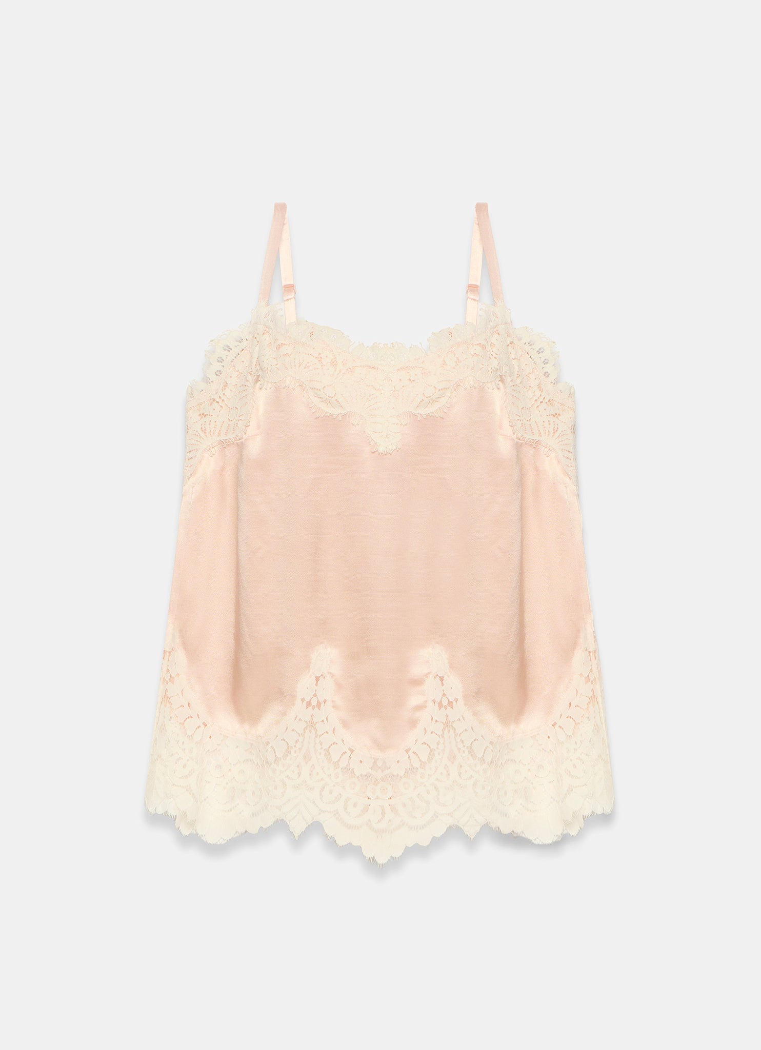 Pink Satin Camisole Top