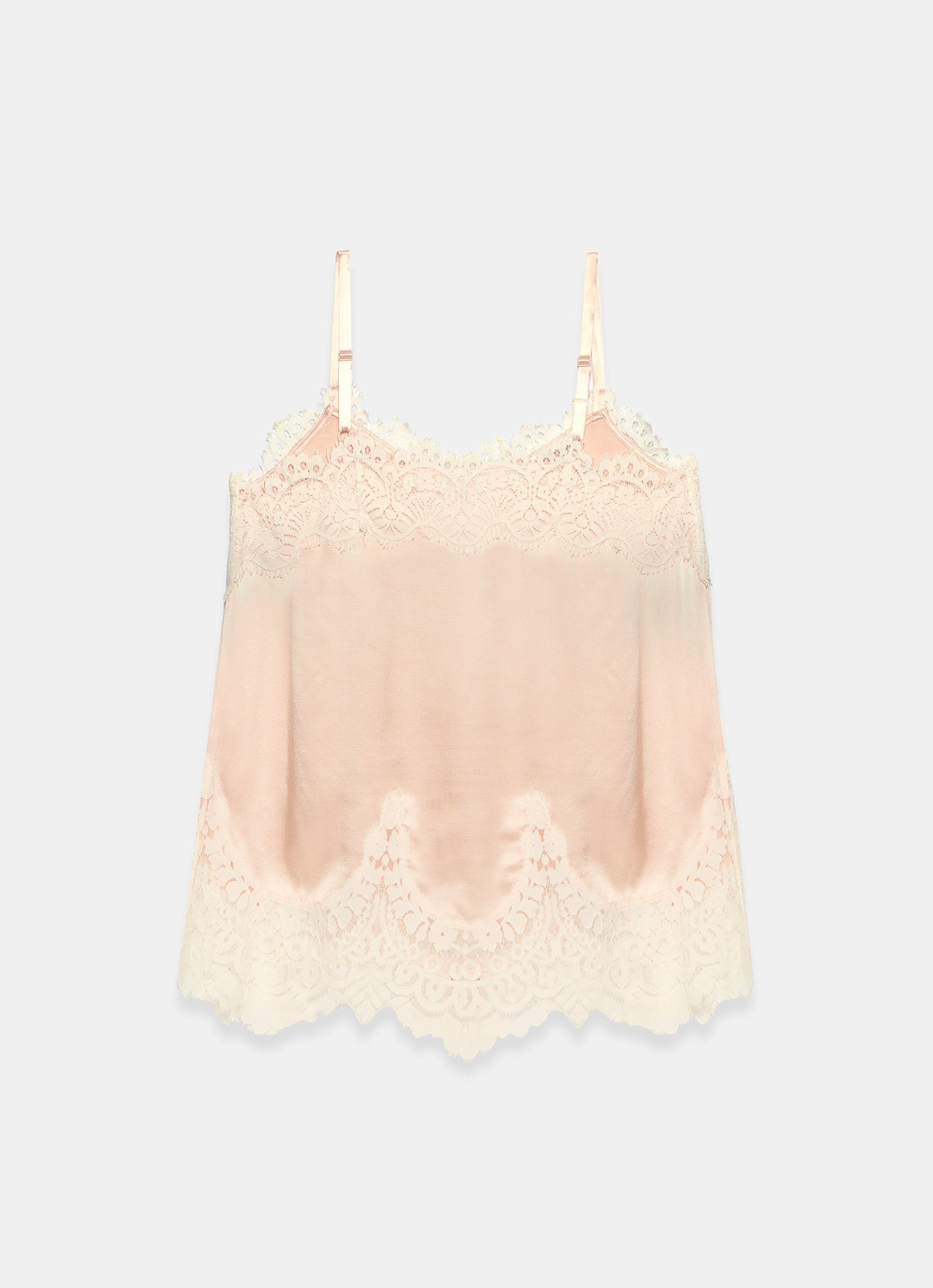 Pink Satin Camisole Top