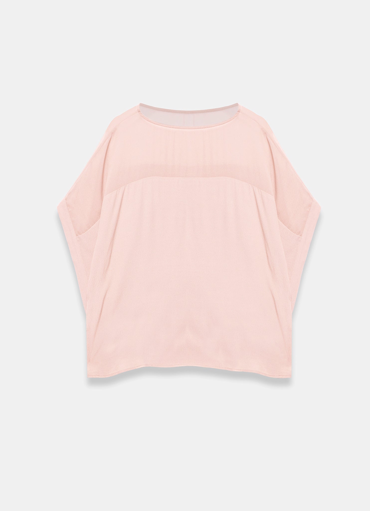 Pink Sheer Panel Top