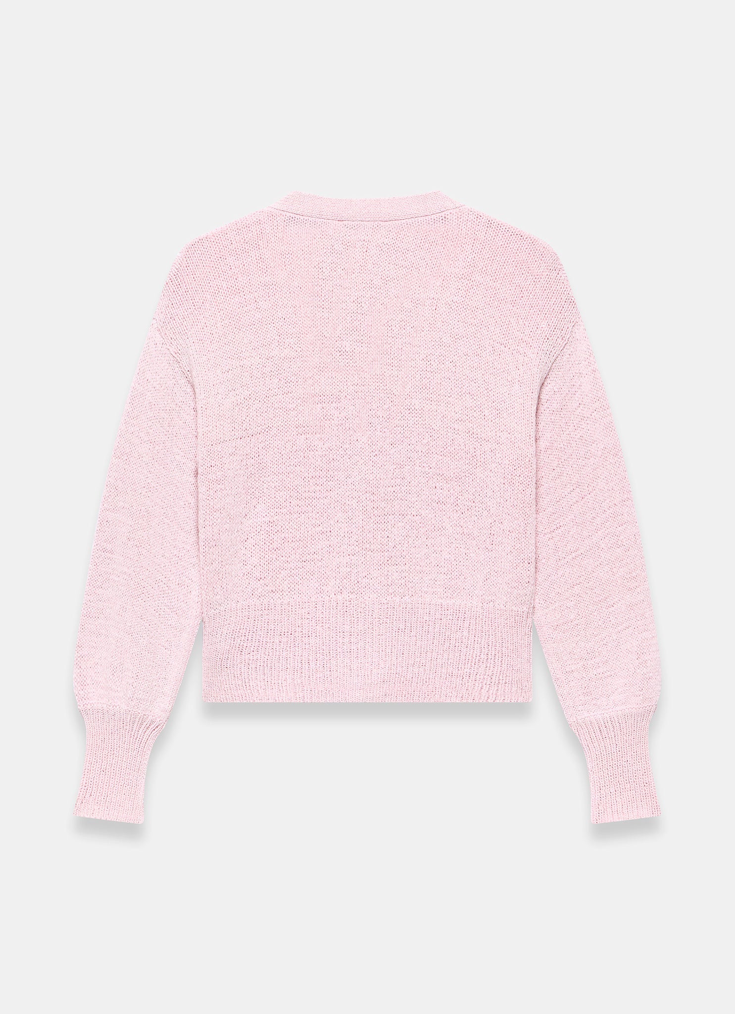 Pink Cotton Blend Cardigan