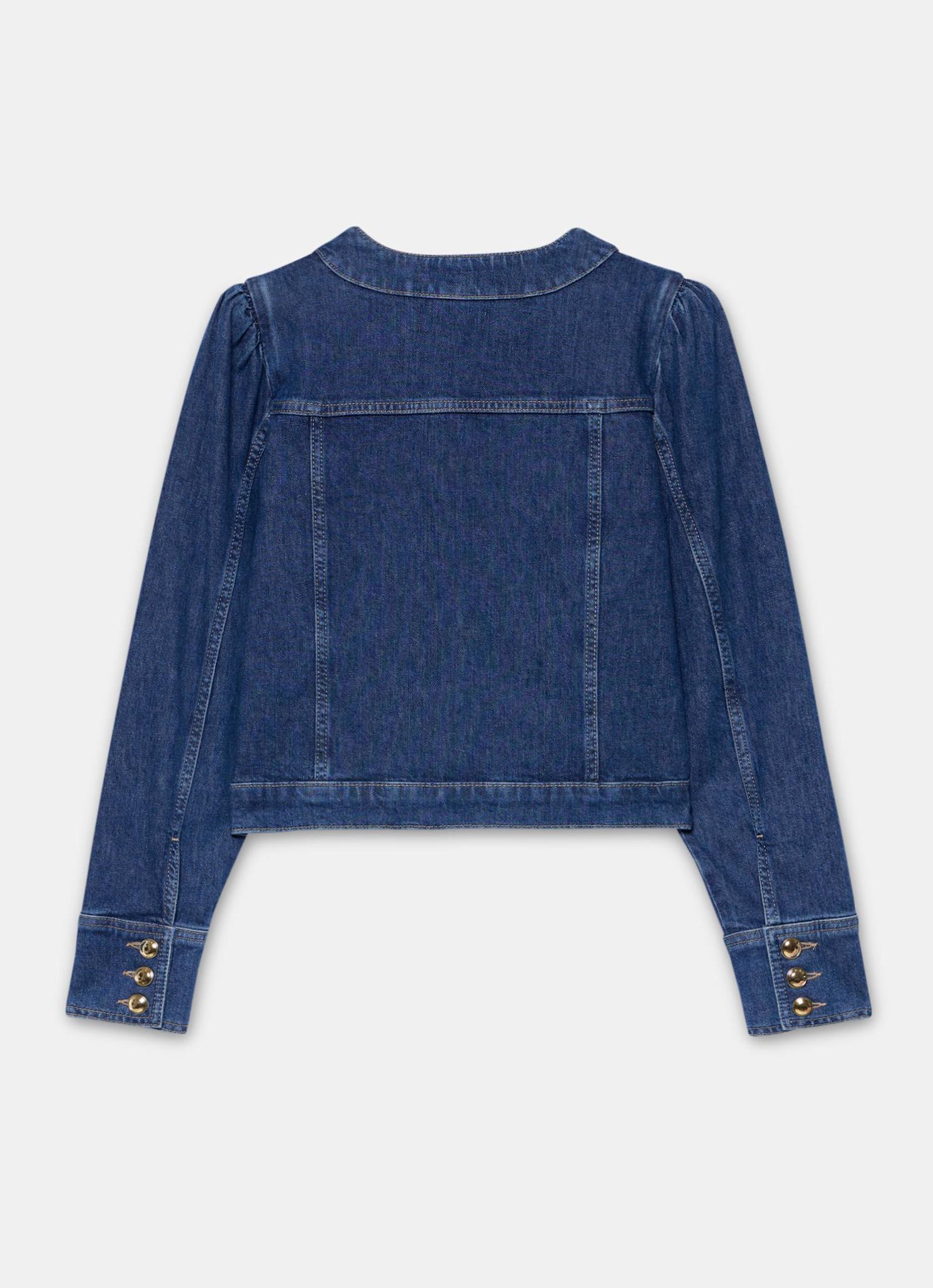 Indigo Plait Detail Denim Jacket