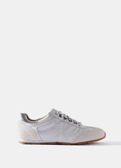 Rach White Suede Detail Trainers
