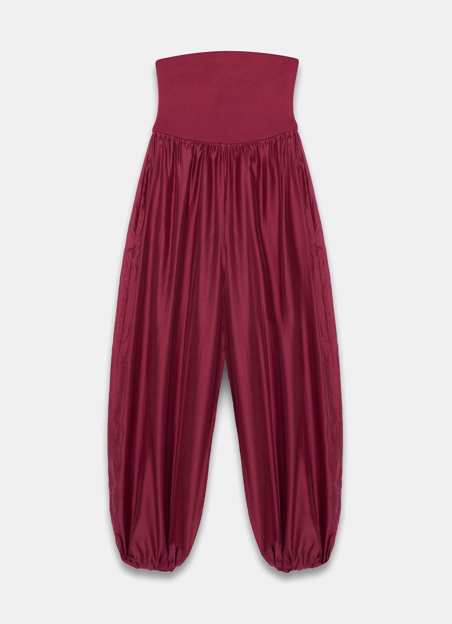 Red Bandeau Balloon Jumpsuit