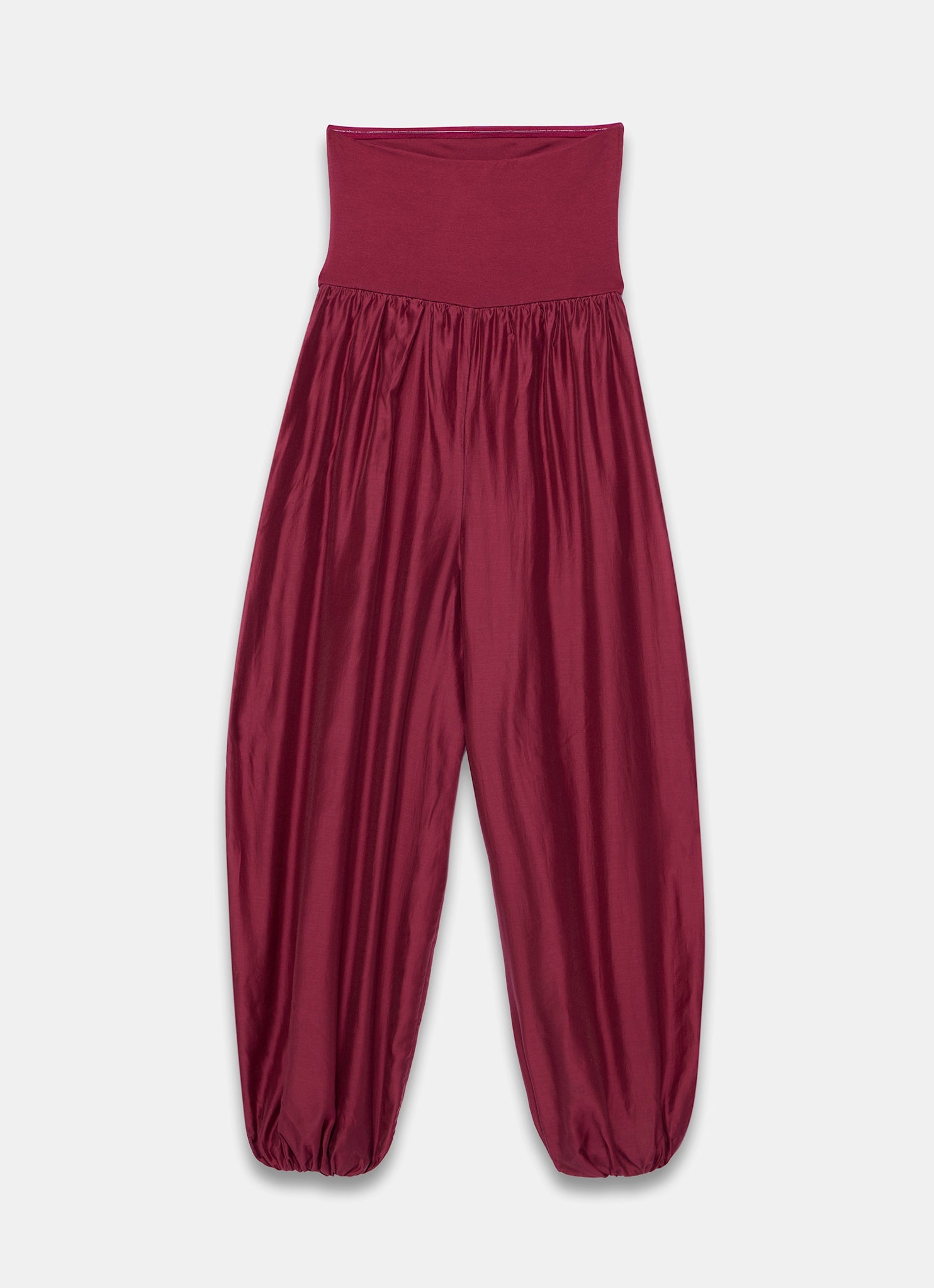 Red Bandeau Balloon Jumpsuit