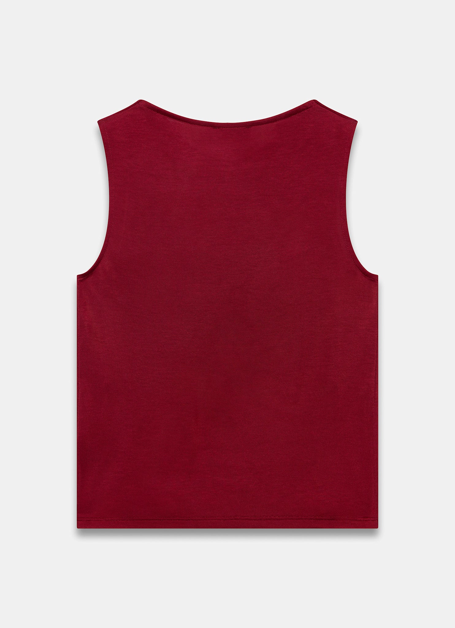 Red Cowl Neck Top