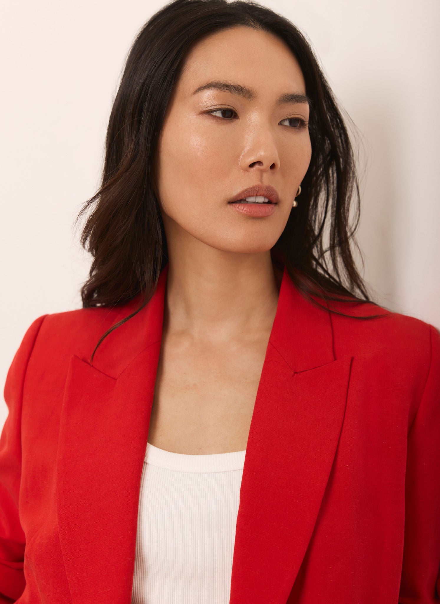 Red Double Breasted Blazer