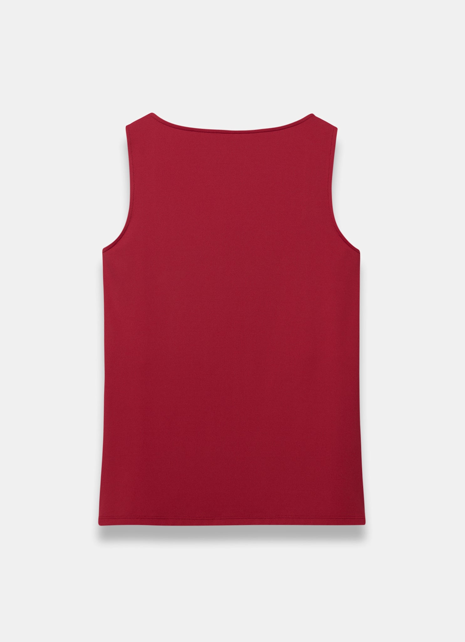 Red Scoop Neck Layering Vest Top