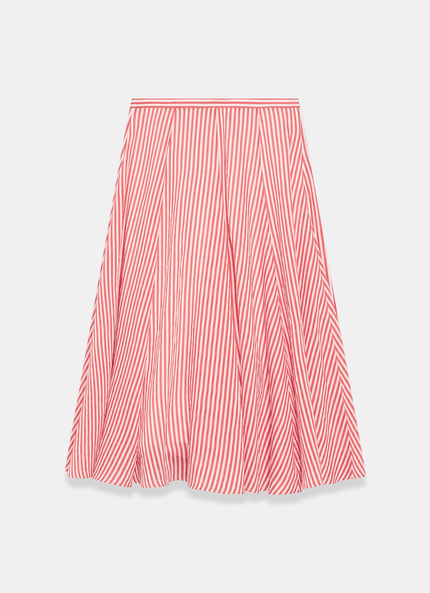 Red Stripe Maxi Skirt