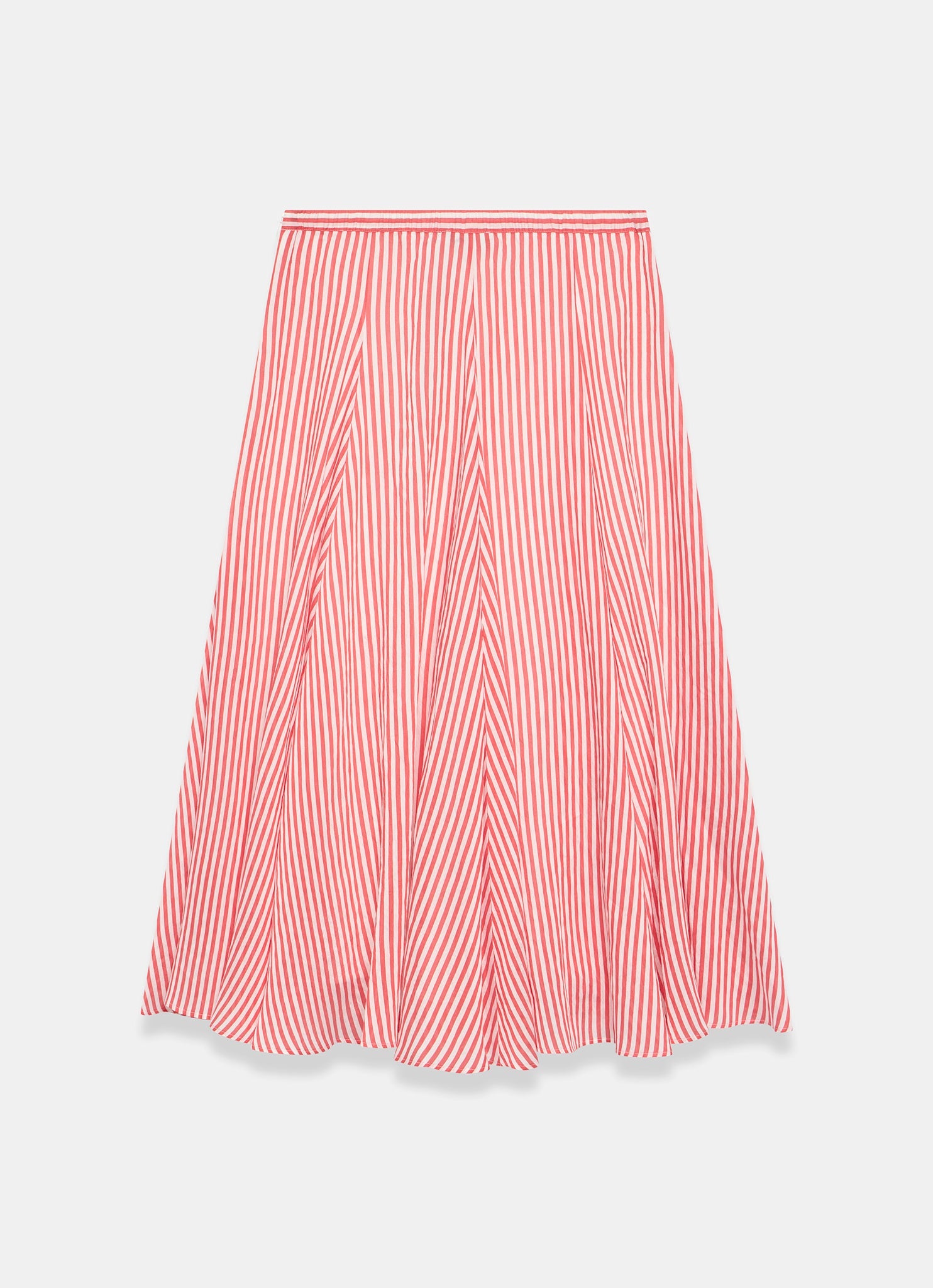 Red Stripe Maxi Skirt