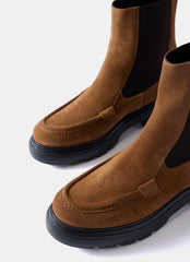 Reece Tan Suede Chelsea Boots