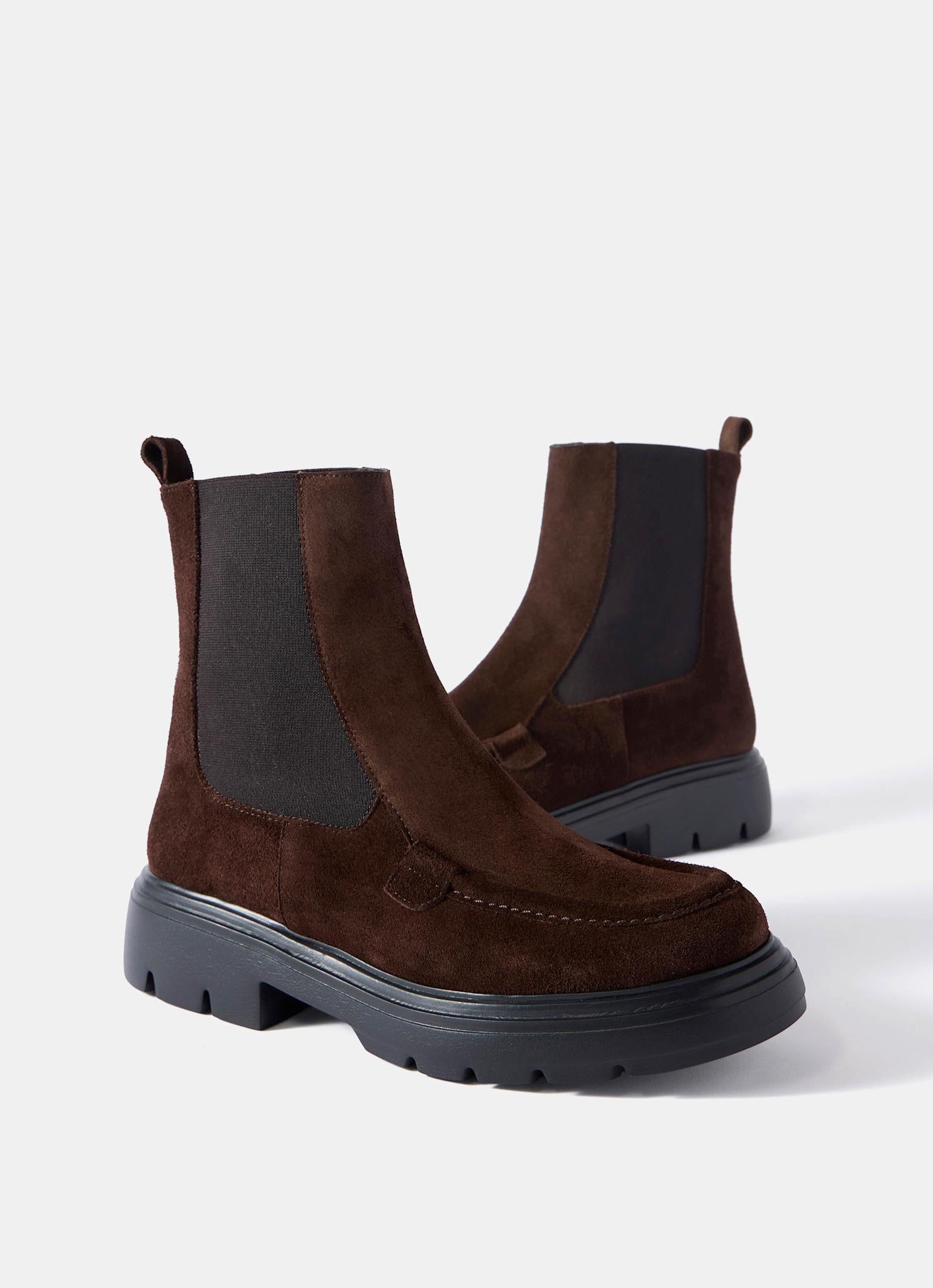 Reece Brown Suede Chelsea Boots