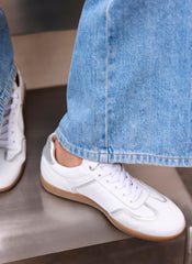 Romy White Leather Trainers