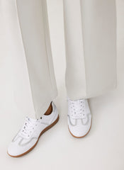 Romy White Leather Trainers