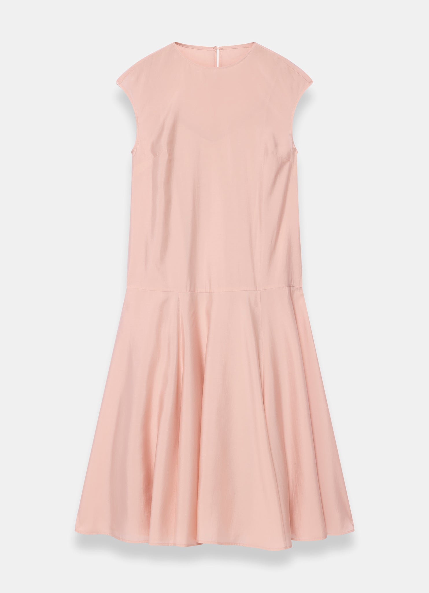 Pink Full Hem Midi Dress