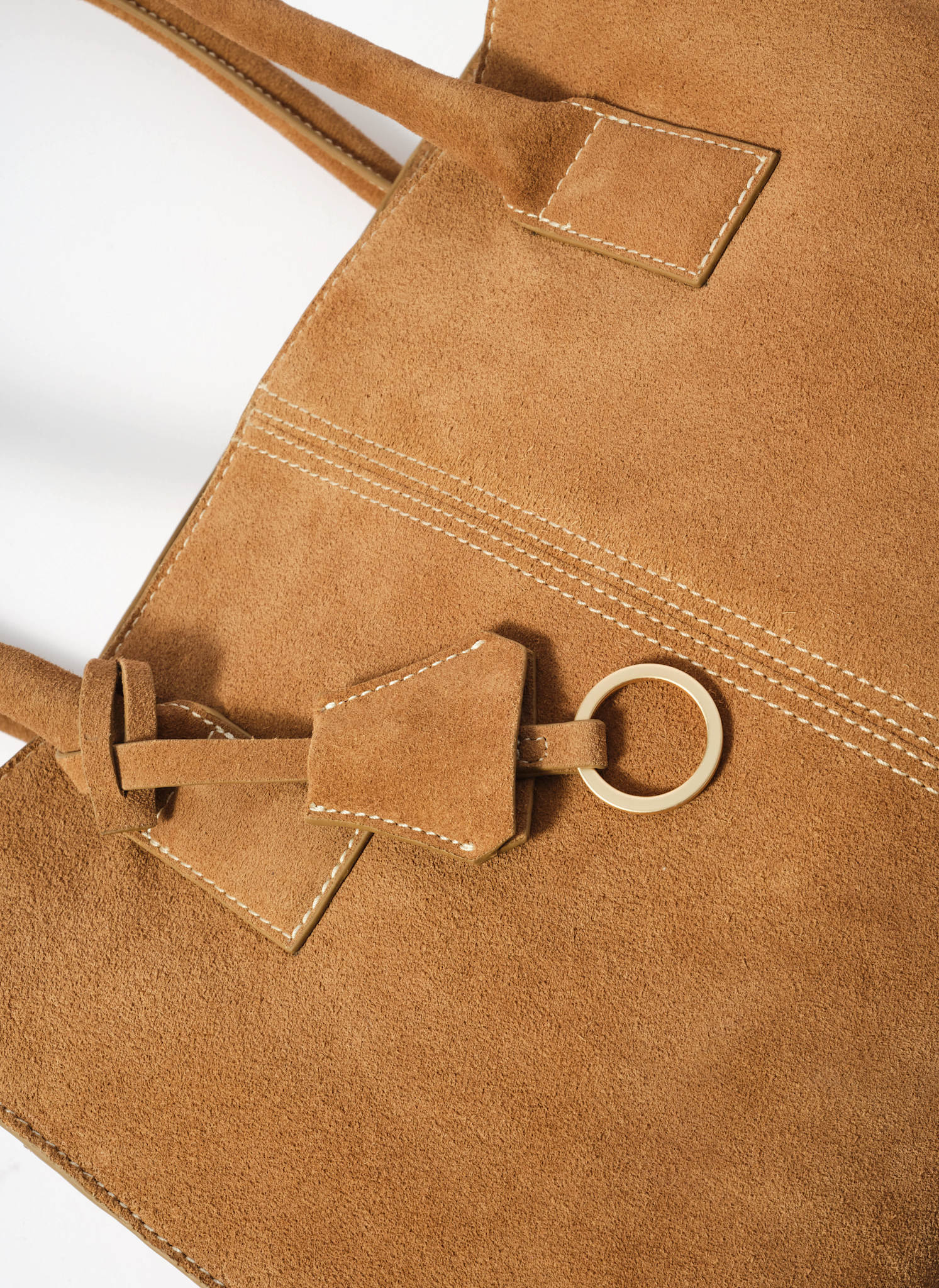 Rue Tan Suede Tote Bag