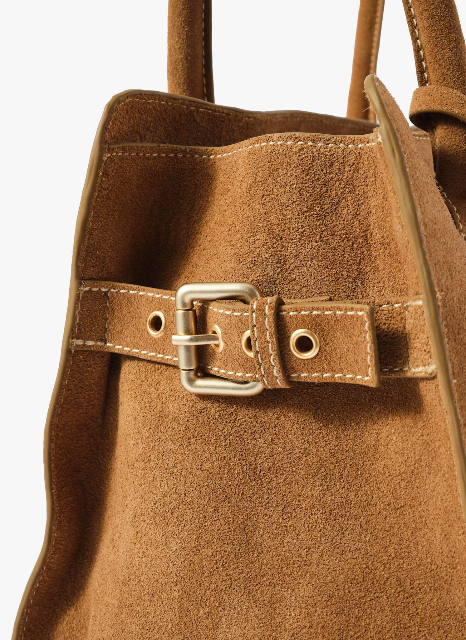 Rue Tan Suede Tote Bag