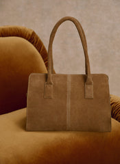 Rue Tan Suede Tote Bag
