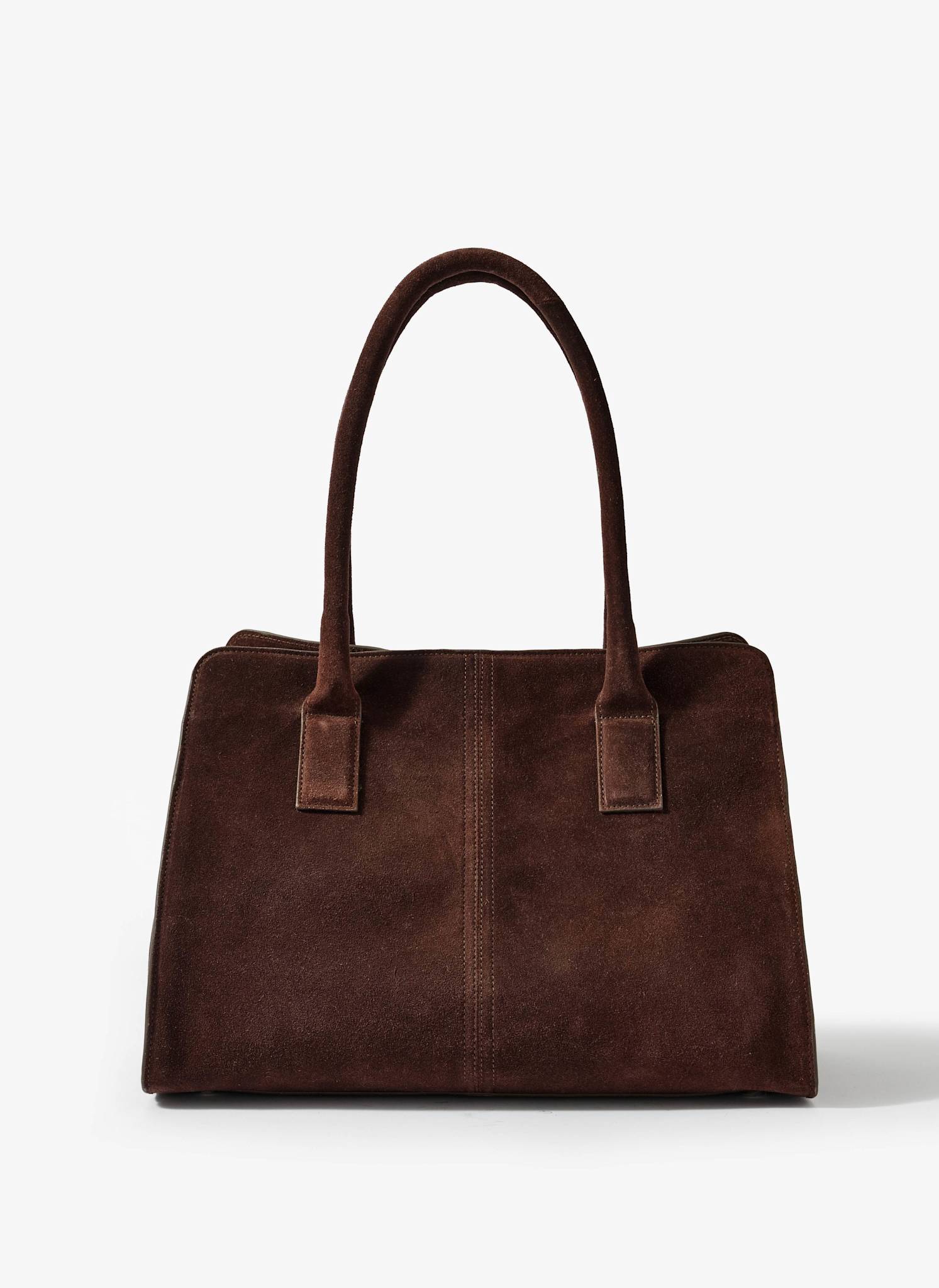 Rue Brown Suede Tote Bag