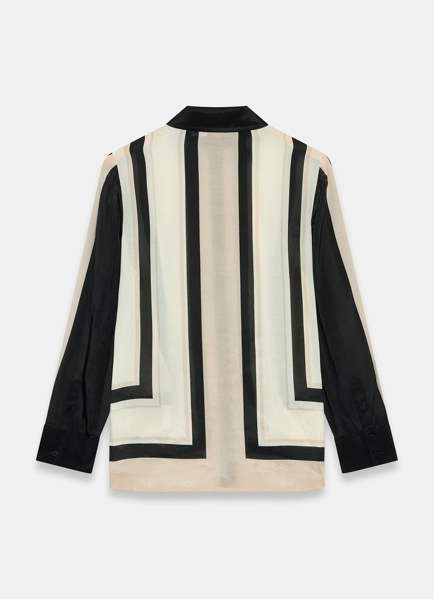 Pink and Black Stripe Print Shirt