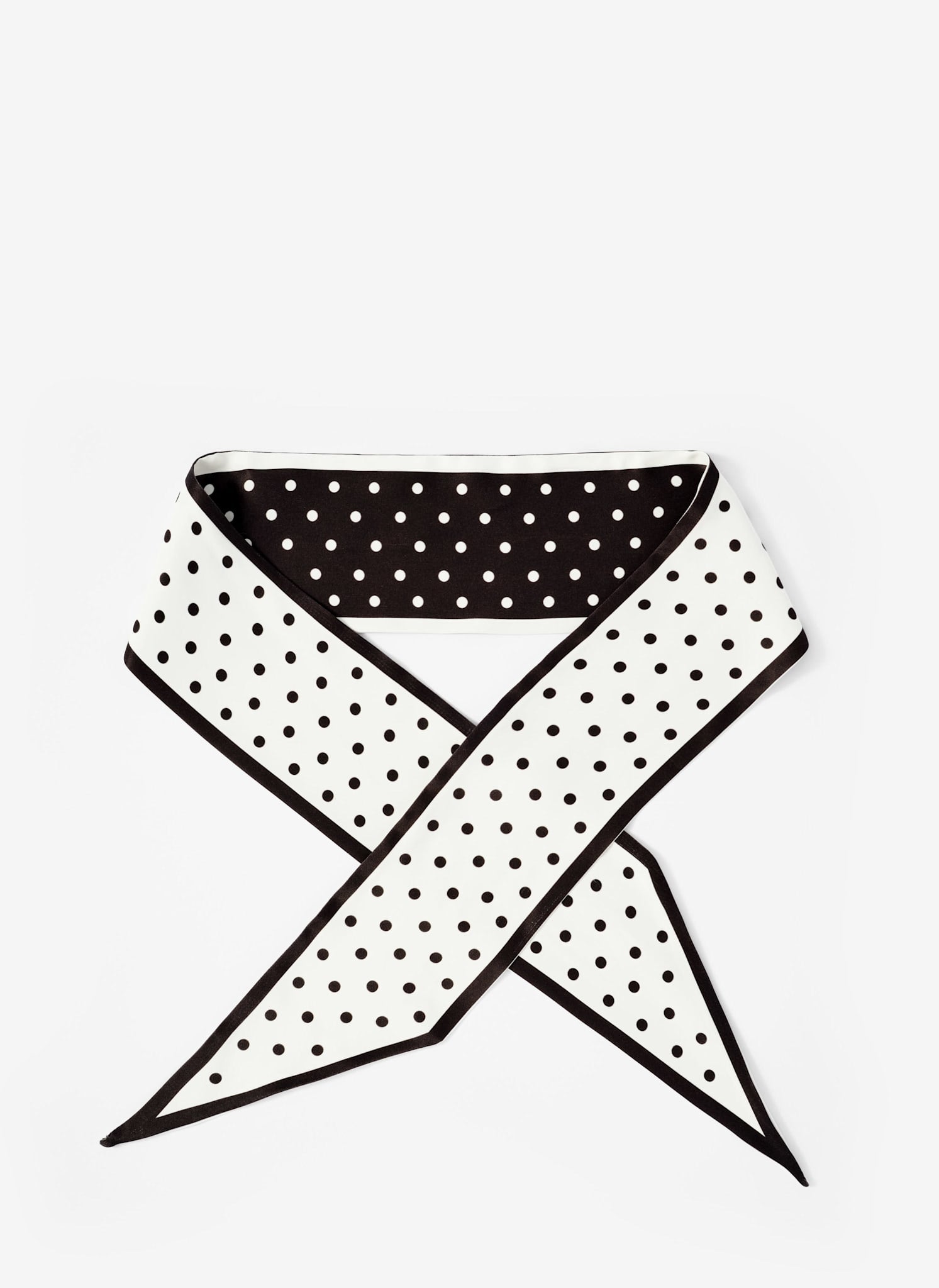 Sia Polka Dot Print Skinny Scarf