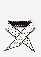 Sia Polka Dot Print Skinny Scarf