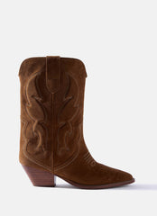 Sierra Tan Suede Cowboy Boots