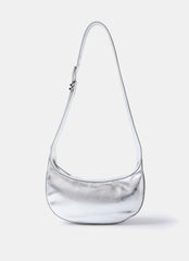 Frankie Silver Leather Sling Bag