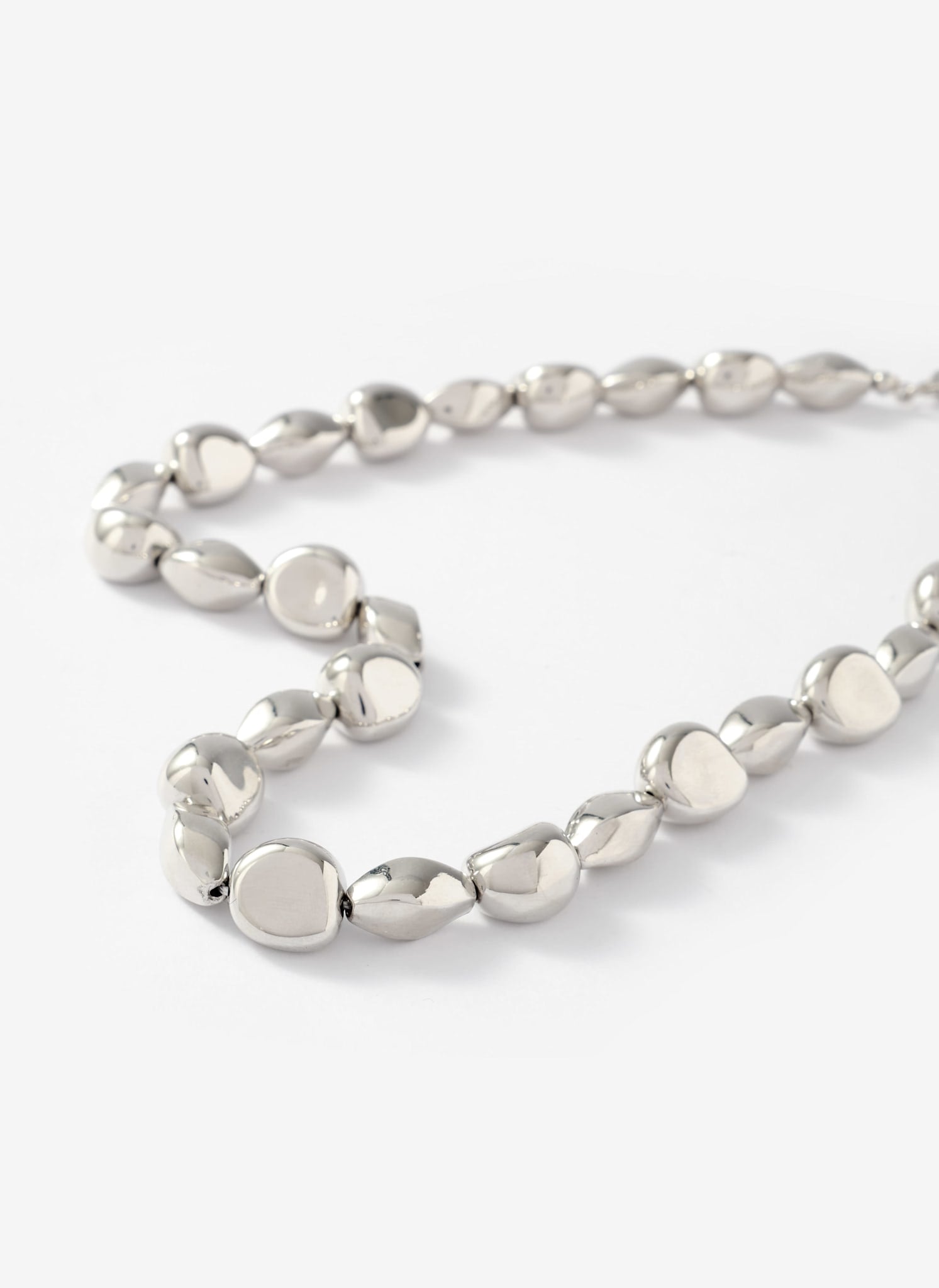 Silver Tone Beaded Necklace