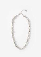 Silver Tone Beaded Necklace