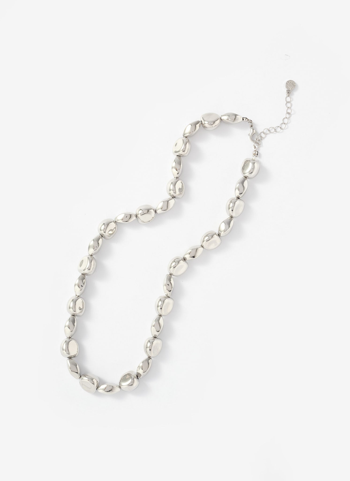 Silver Tone Beaded Necklace