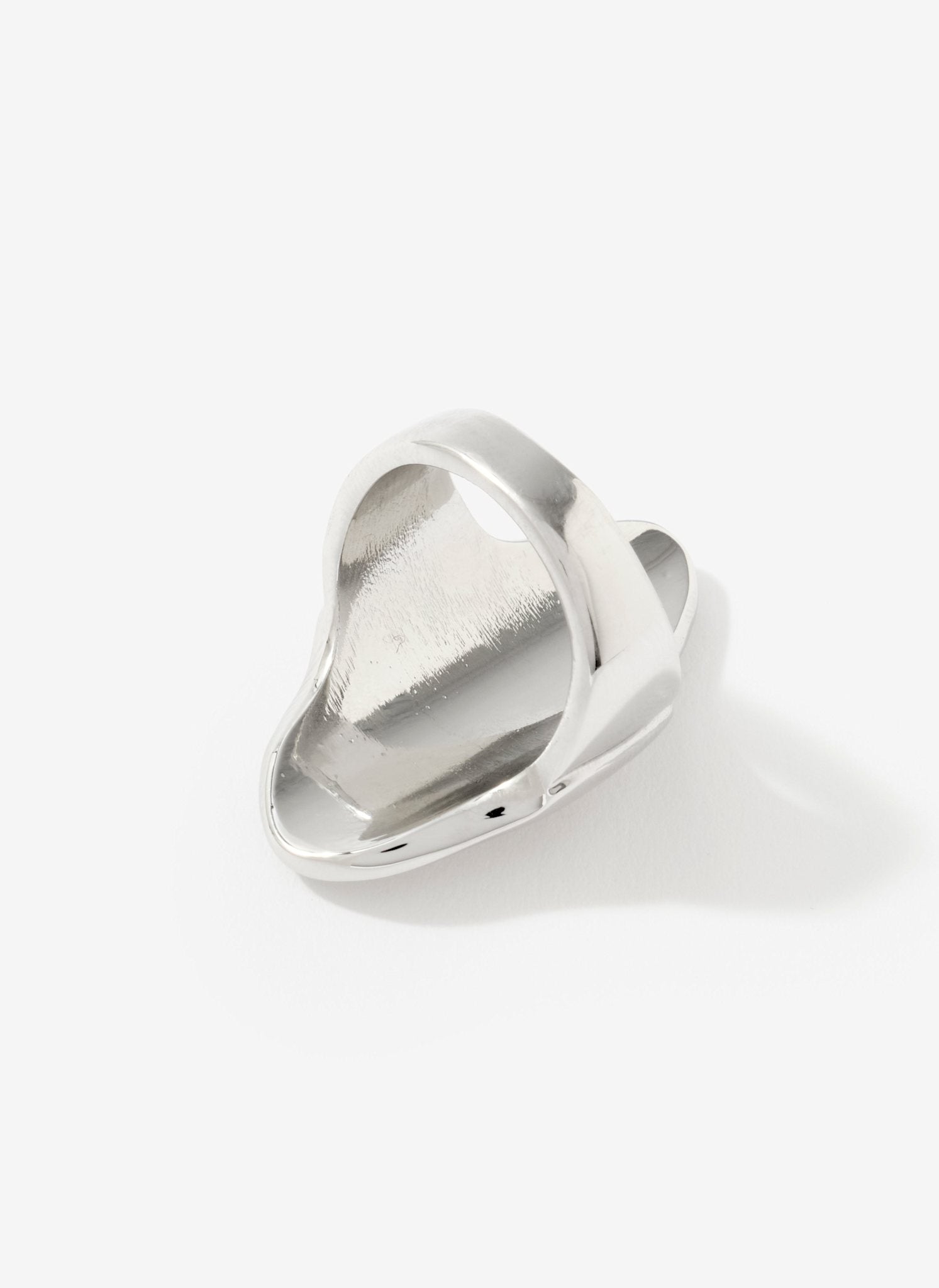 Silver Tone Sculptural Ring