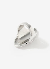 Silver Tone Sculptural Ring