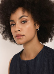 Silver Stainless Steel Mini Hoop Earrings