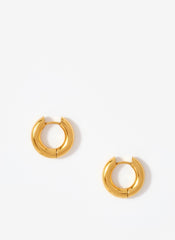 Gold Plated Stainless Steel Mini Hoop Earrings