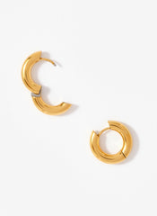 Gold Plated Stainless Steel Mini Hoop Earrings