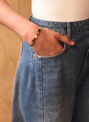 Gold Stainless Steel Slim Bangle