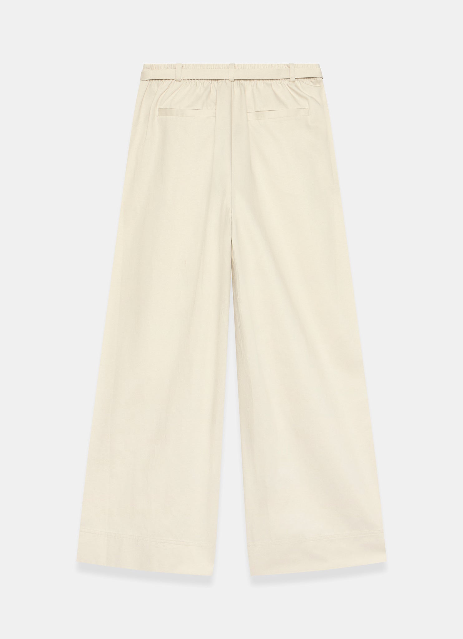 Neutral Belted Wide Trousers