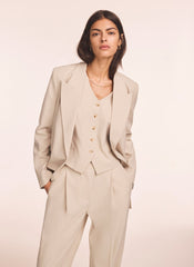 Neutral Tailored Waistcoat