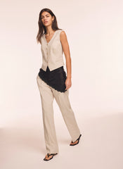 Neutral Tailored Waistcoat