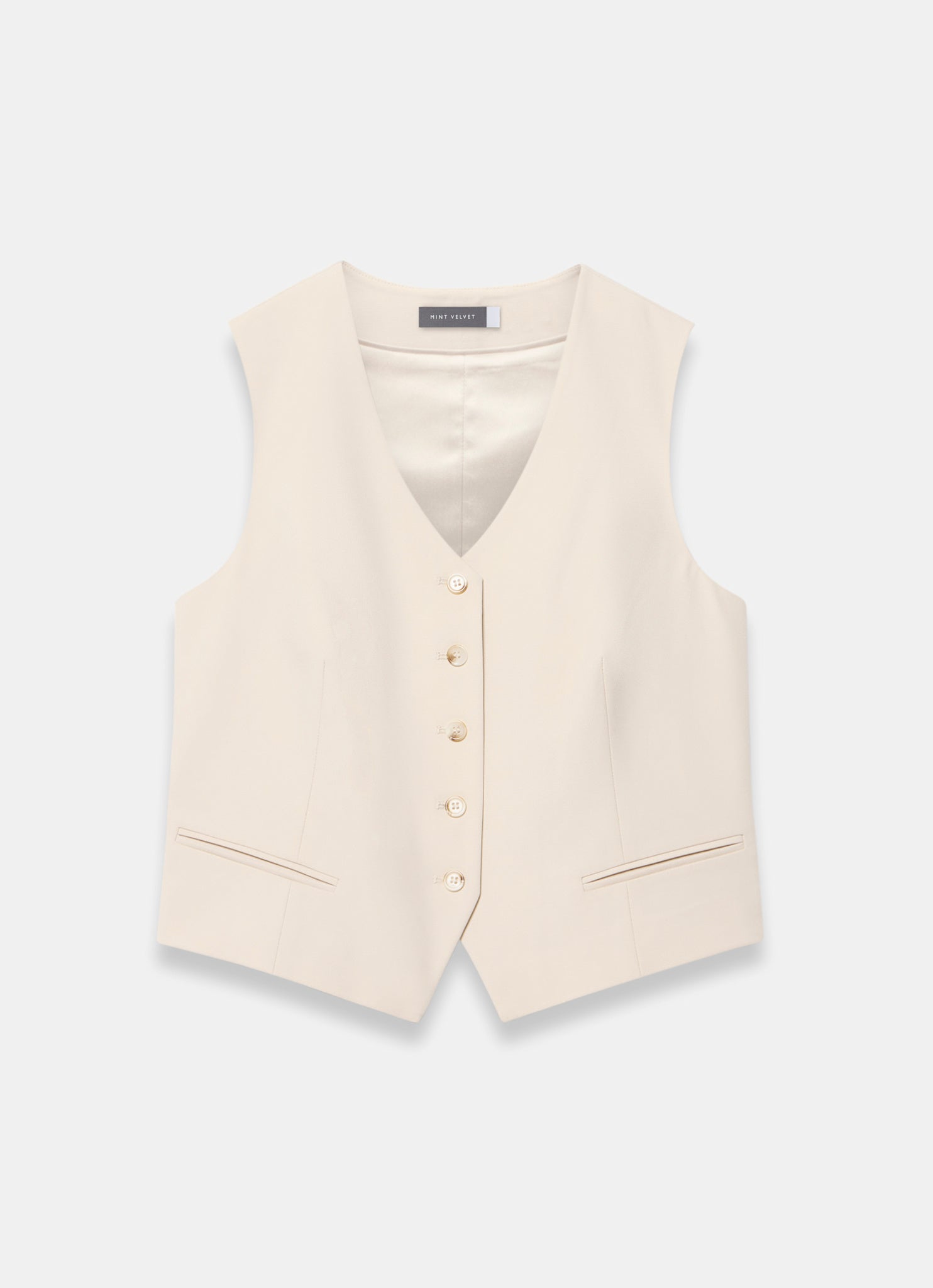 Neutral Tailored Waistcoat